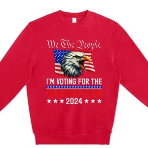 We The People Voting Felon 2024 Eagle Premium Crewneck Sweatshirt