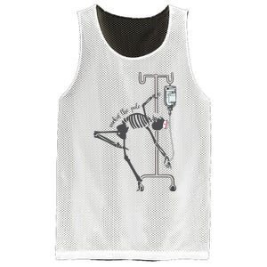 Working The Pole Funny Nurse Dancing Skeleton Halloween Cute Mesh Reversible Basketball Jersey Tank