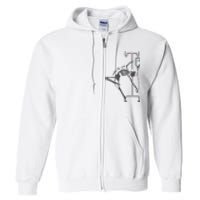 Working The Pole Funny Nurse Dancing Skeleton Halloween Cute Full Zip Hoodie