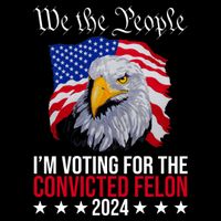 We The People Im Voting For The Convicted Felon 2024 Usa Eagle Impact Tech Backpack
