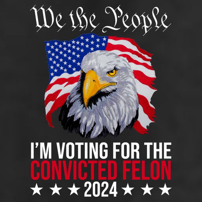 We The People Im Voting For The Convicted Felon 2024 Usa Eagle Adult Drive Performance Visor