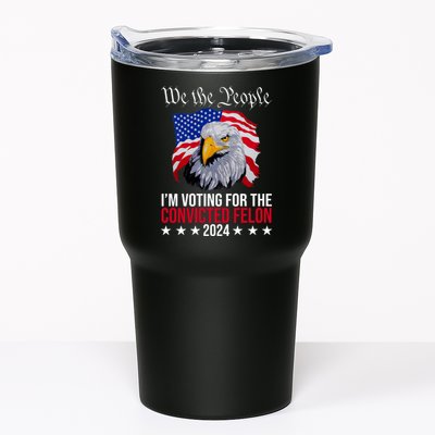 We The People Im Voting For The Convicted Felon 2024 Usa Eagle Tumbler