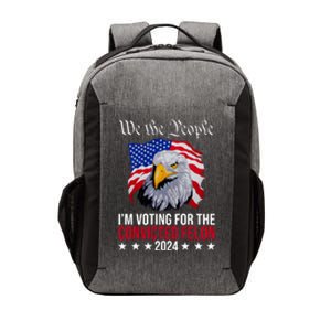 We The People Im Voting For The Convicted Felon 2024 Usa Eagle Vector Backpack