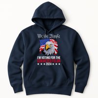 We The People Im Voting For The Convicted Felon 2024 Usa Eagle Hoodie