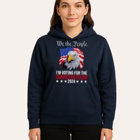 We The People Im Voting For The Convicted Felon 2024 Usa Eagle Hoodie