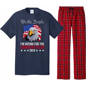 We The People Im Voting For The Convicted Felon 2024 Usa Eagle Pajama Set