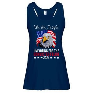 We The People Im Voting For The Convicted Felon 2024 Usa Eagle Ladies Essential Flowy Tank