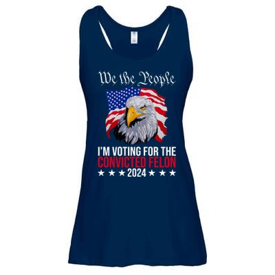 We The People Im Voting For The Convicted Felon 2024 Usa Eagle Ladies Essential Flowy Tank