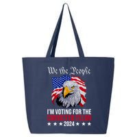 We The People Im Voting For The Convicted Felon 2024 Usa Eagle 25L Jumbo Tote