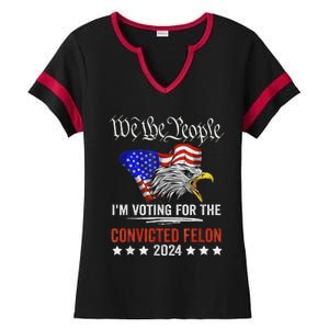 We The People Voting Convicted Felon Eagle Ladies Halftime Notch Neck Tee