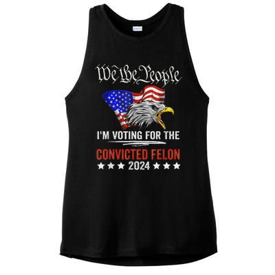 We The People Voting Convicted Felon Eagle Ladies PosiCharge Tri-Blend Wicking Tank