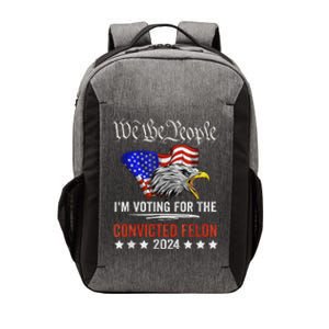 We The People Voting Convicted Felon Eagle Vector Backpack