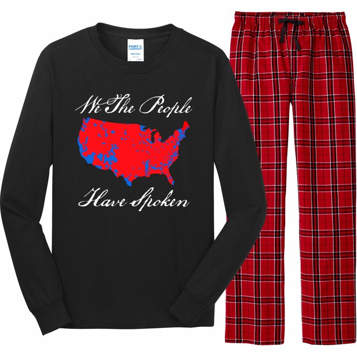 We The People Have Spoken 2024 Election Pro Trump Long Sleeve Pajama Set