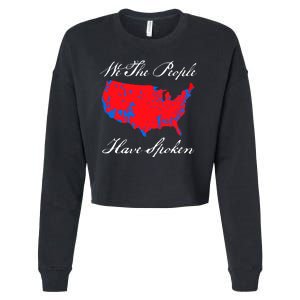 We The People Have Spoken 2024 Election Pro Trump Cropped Pullover Crew