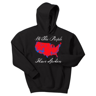 We The People Have Spoken 2024 Election Pro Trump Kids Hoodie