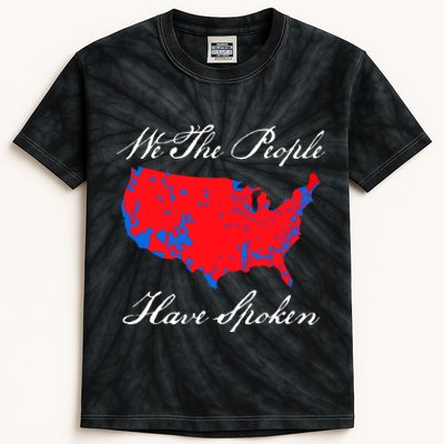 We The People Have Spoken 2024 Election Pro Trump Kids Tie-Dye T-Shirt