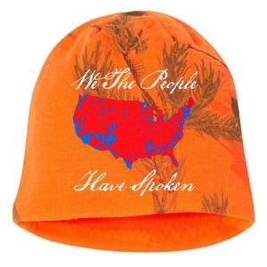 We The People Have Spoken 2024 Election Pro Trump Kati - Camo Knit Beanie