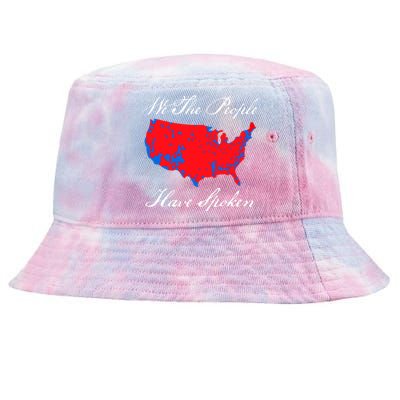 We The People Have Spoken 2024 Election Pro Trump Tie-Dyed Bucket Hat