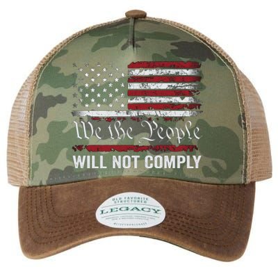 We The People Will Not Comply Legacy Tie Dye Trucker Hat