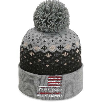 We The People Will Not Comply The Baniff Cuffed Pom Beanie