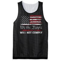 We The People Will Not Comply Mesh Reversible Basketball Jersey Tank