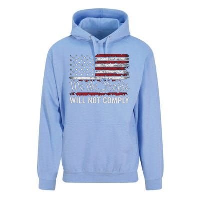 We The People Will Not Comply Unisex Surf Hoodie