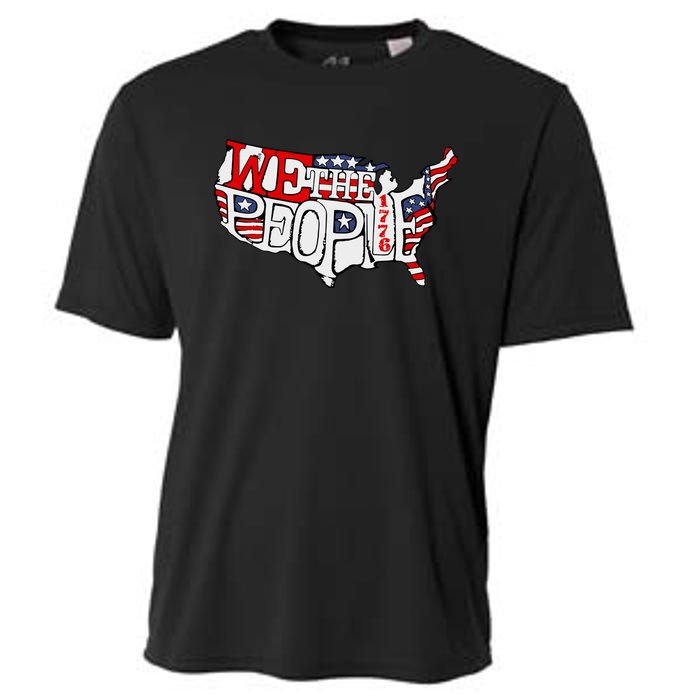 We The People Usa 1776 Map Cooling Performance Crew T-Shirt