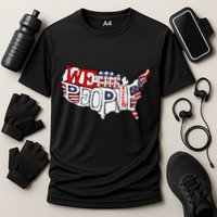 We The People Usa 1776 Map Cooling Performance Crew T-Shirt