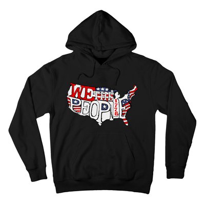 We The People Usa 1776 Map Hoodie