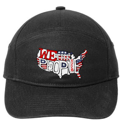 We The People Usa 1776 Map 7-Panel Snapback Hat