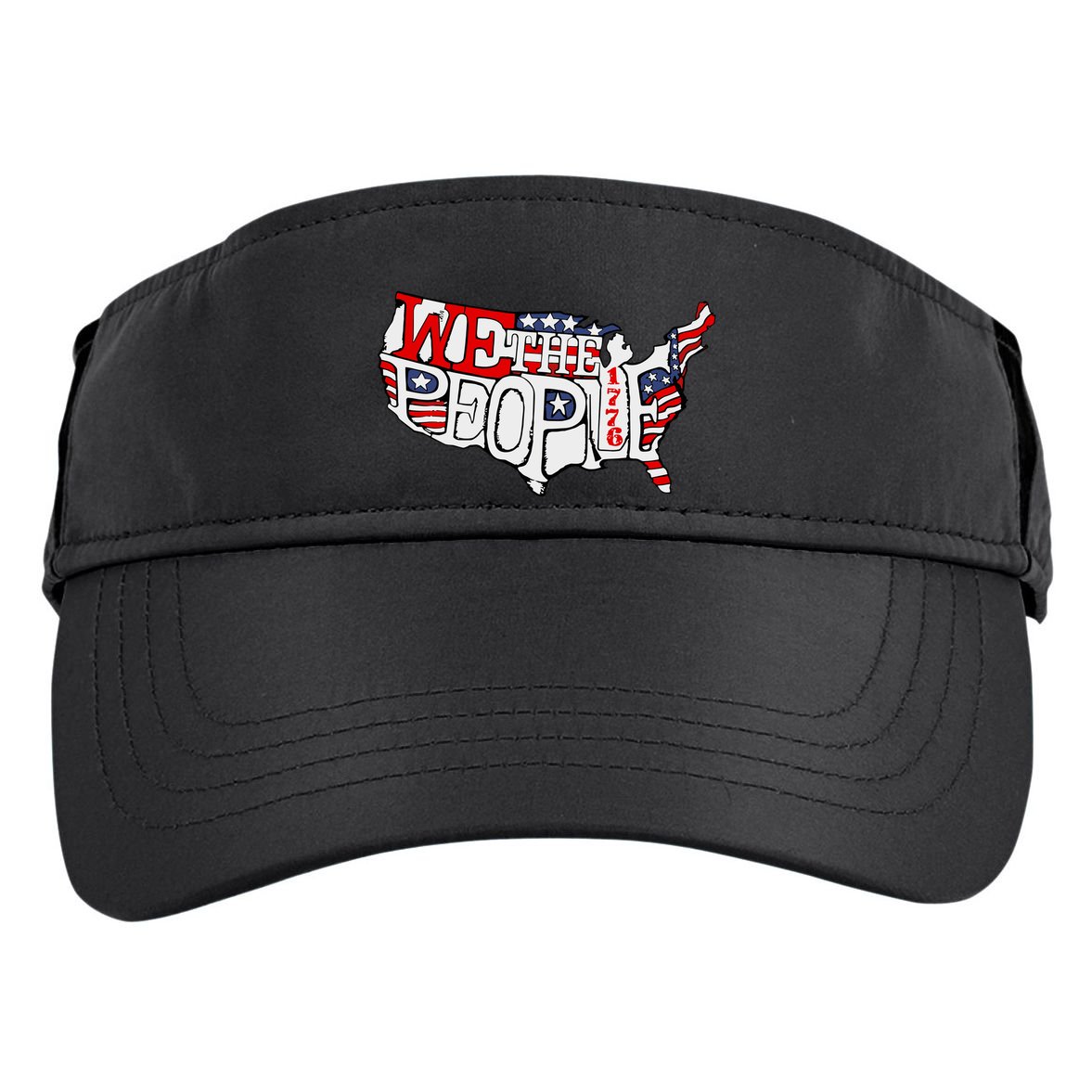 We The People Usa 1776 Map Adult Drive Performance Visor