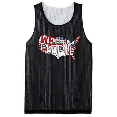 We The People Usa 1776 Map Mesh Reversible Basketball Jersey Tank