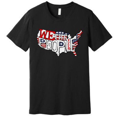 We The People Usa 1776 Map Premium T-Shirt