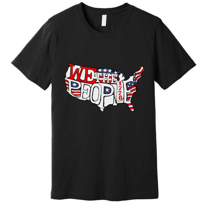 We The People Usa 1776 Map Premium T-Shirt