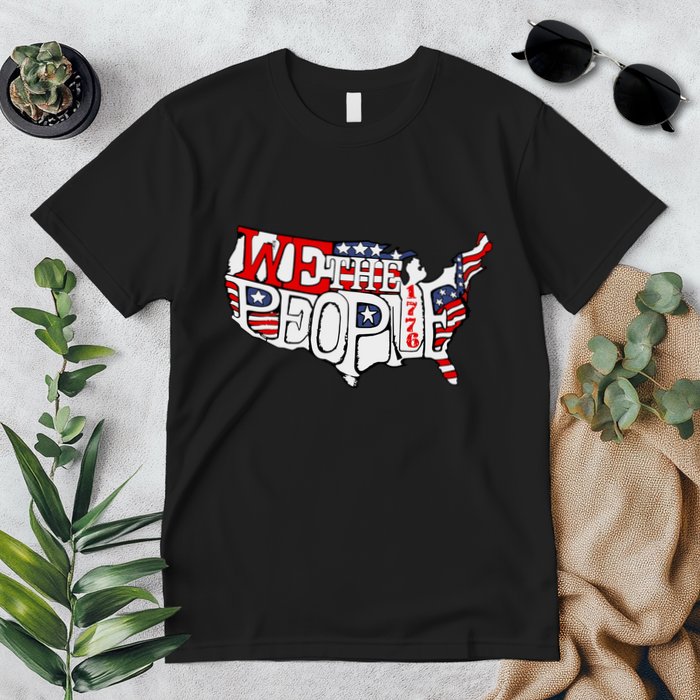 We The People Usa 1776 Map Premium T-Shirt