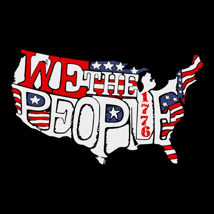 We The People Usa 1776 Map Premium T-Shirt