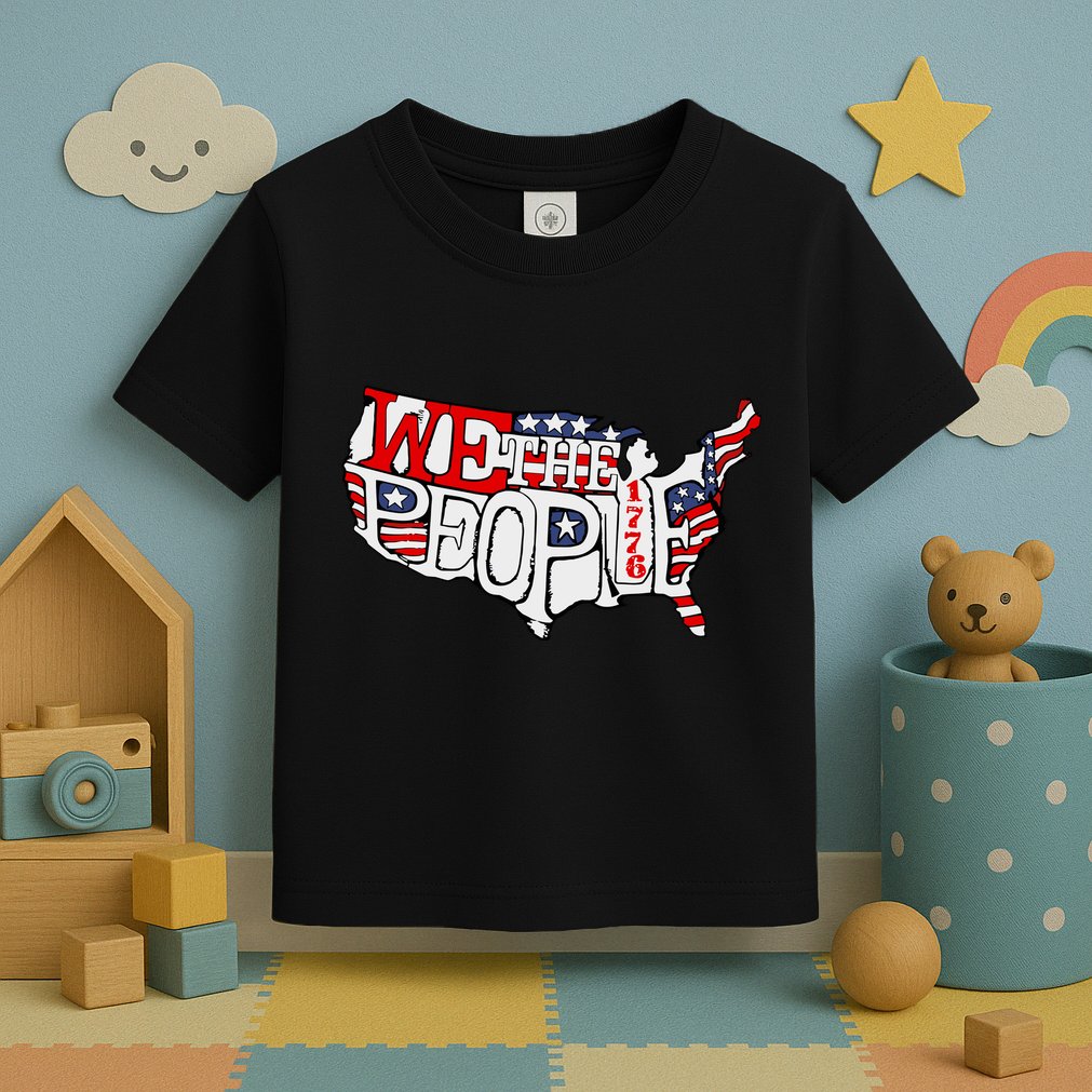 We The People Usa 1776 Map Toddler T-Shirt