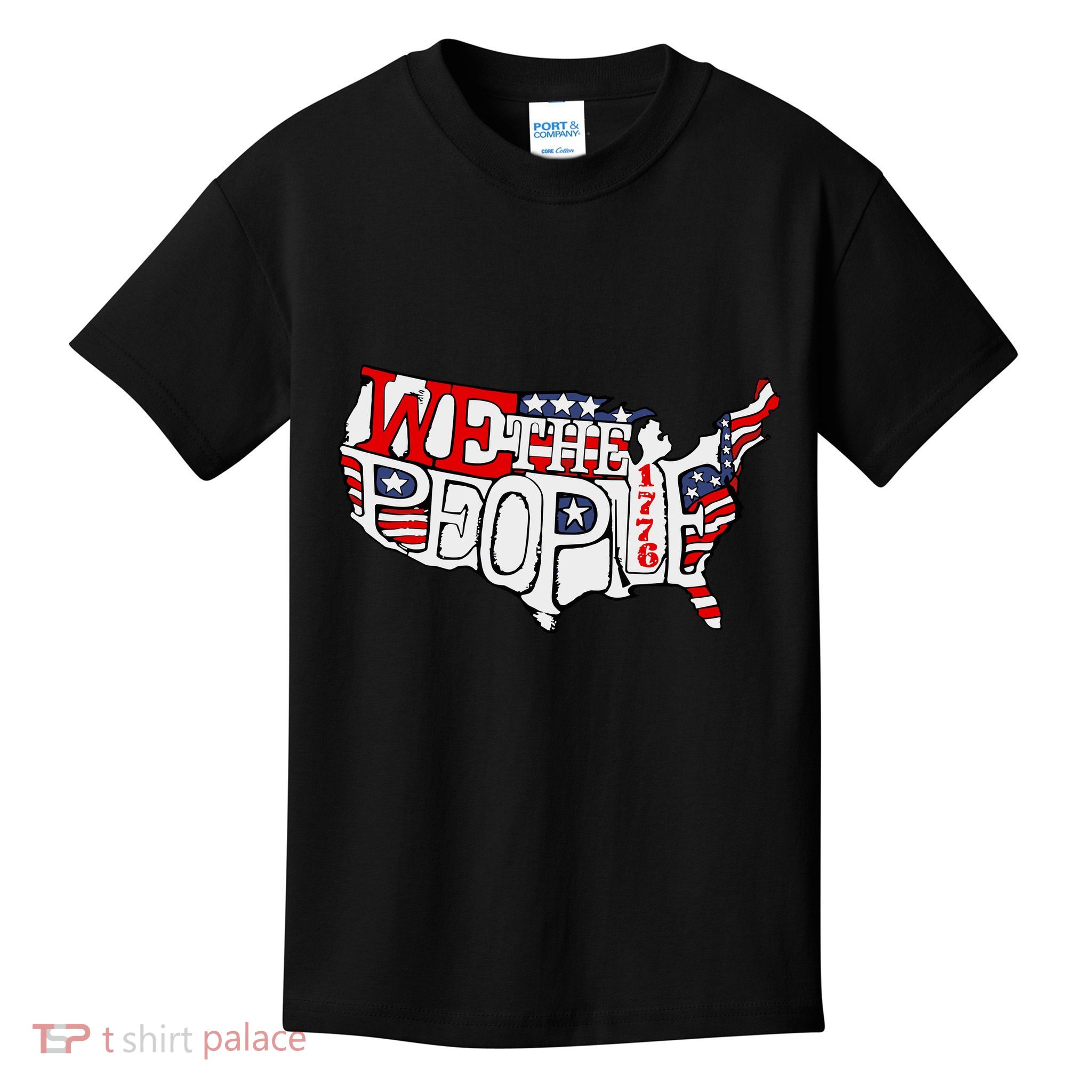 We The People Usa 1776 Map Kids T-Shirt