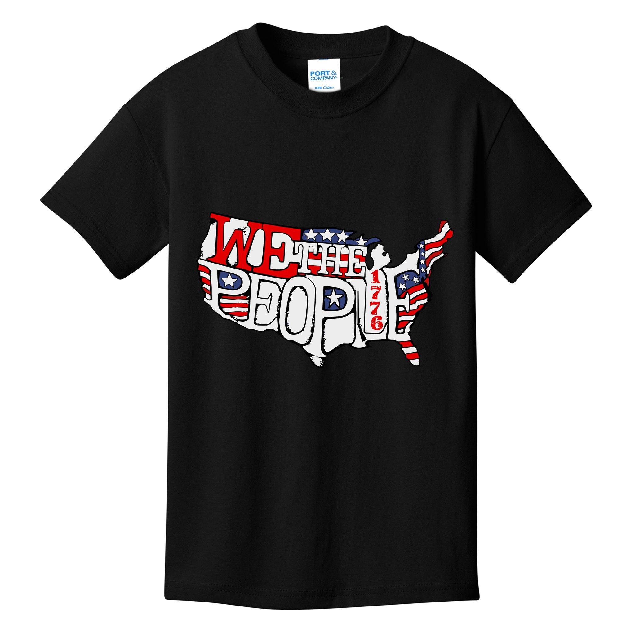 We The People Usa 1776 Map Kids T-Shirt