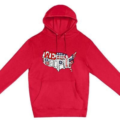 We The People Usa 1776 Map Premium Pullover Hoodie