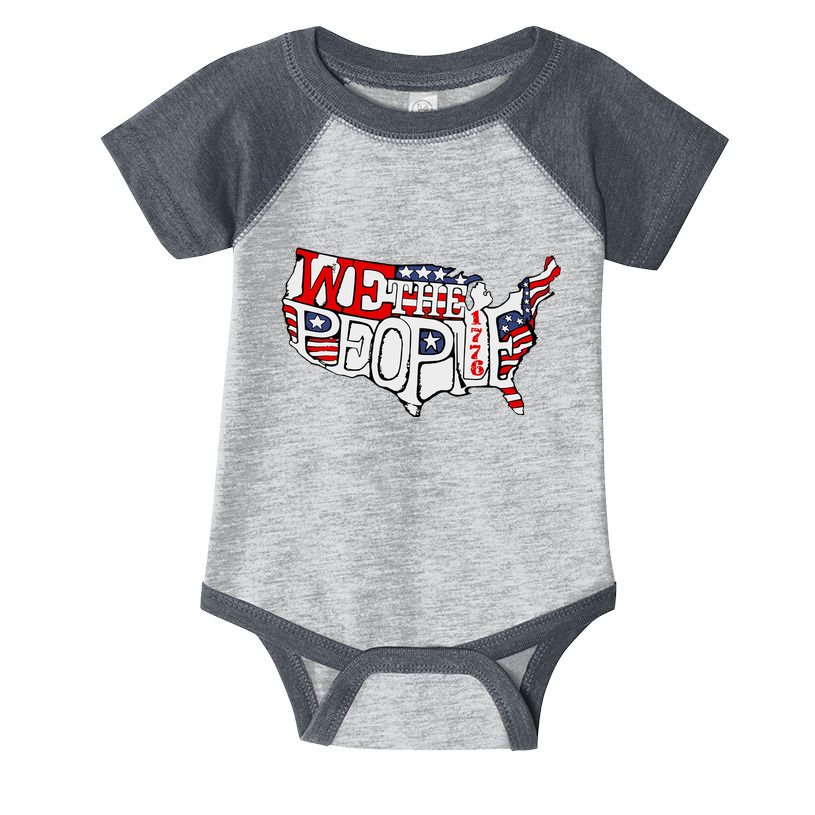 We The People Usa 1776 Map Infant Baby Jersey Bodysuit