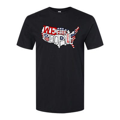 We The People Usa 1776 Map Softstyle CVC T-Shirt