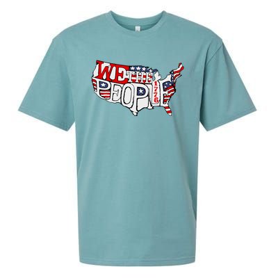 We The People Usa 1776 Map Sueded Cloud Jersey T-Shirt