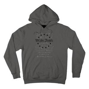 WE THE PEOPLE Preamble US Constitution 4th Of July White Hoodie