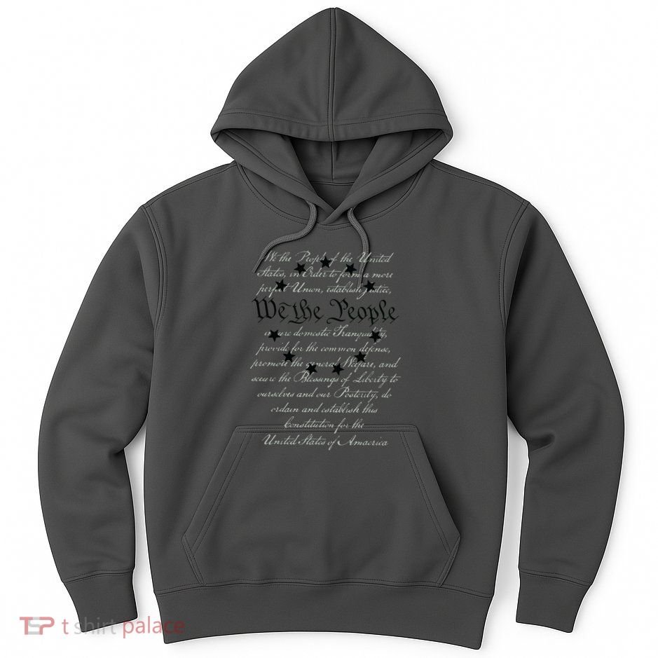 WE THE PEOPLE Preamble US Constitution 4th Of July White Hoodie