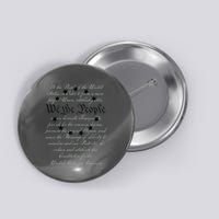WE THE PEOPLE Preamble US Constitution 4th Of July White Button