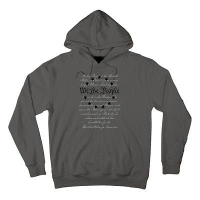 WE THE PEOPLE Preamble US Constitution 4th Of July White Tall Hoodie