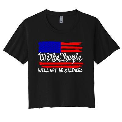 We The People Will Not Be Silenced Women's Crop Top Tee