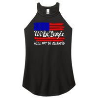 We The People Will Not Be Silenced Women's Perfect Tri Rocker Tank