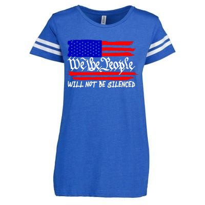 We The People Will Not Be Silenced Enza Ladies Jersey Football T-Shirt